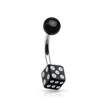 Load image into Gallery viewer, Roll the Dice Belly Ring