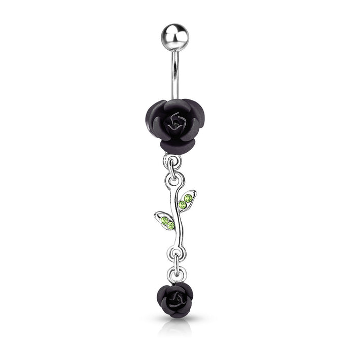Gothic Roses Belly Ring