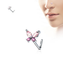 Load image into Gallery viewer, Dainty Butterfly Nose Stud