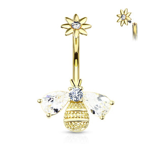 Save the Bees Belly Ring
