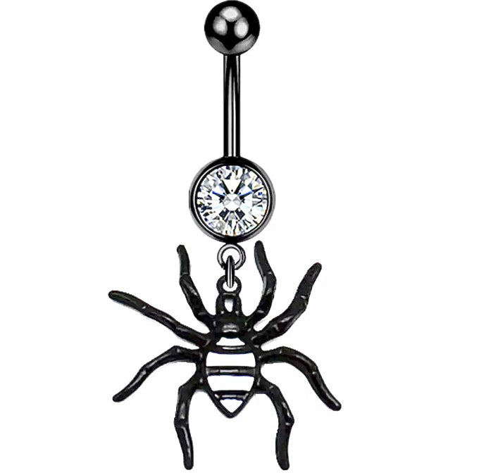 Spooky Spider Belly Ring