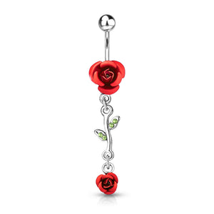 Gothic Roses Belly Ring