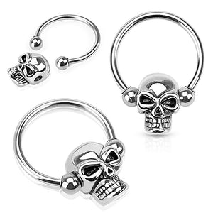 Skull Babe Horseshoe Septum